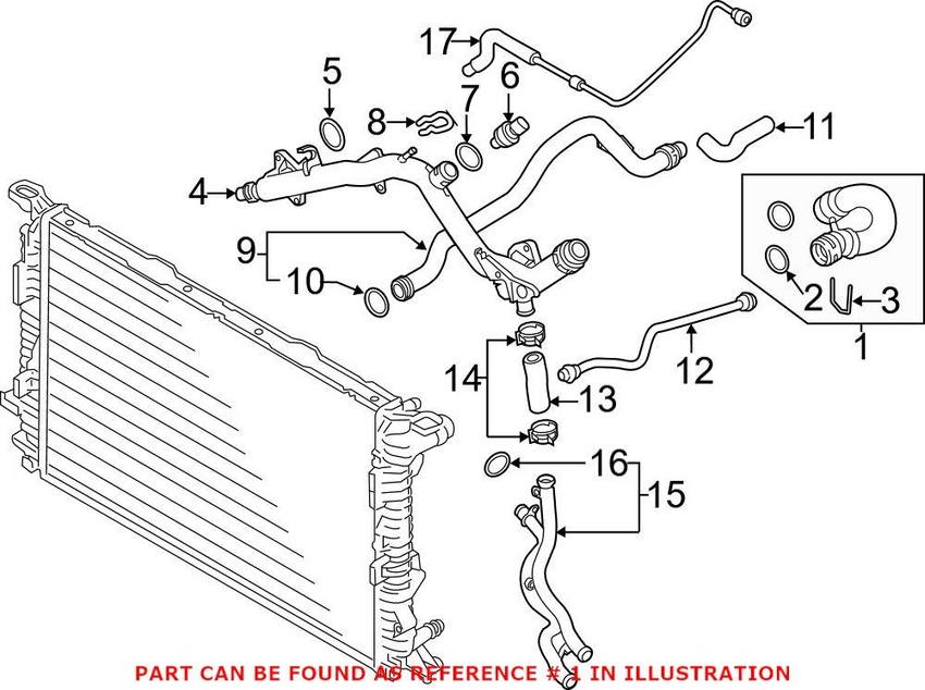 Bapmic Radiator Hose Bf0426660934