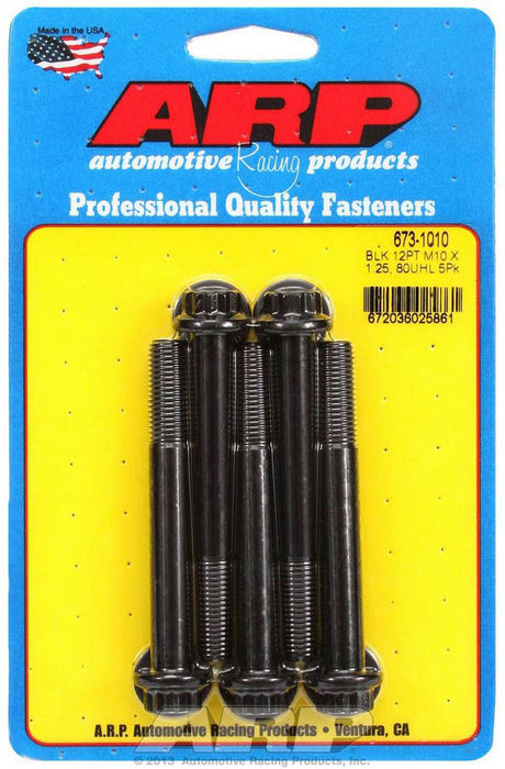 Bolt Kit 12pt 5pk 10mm x 1.25 x 80mm