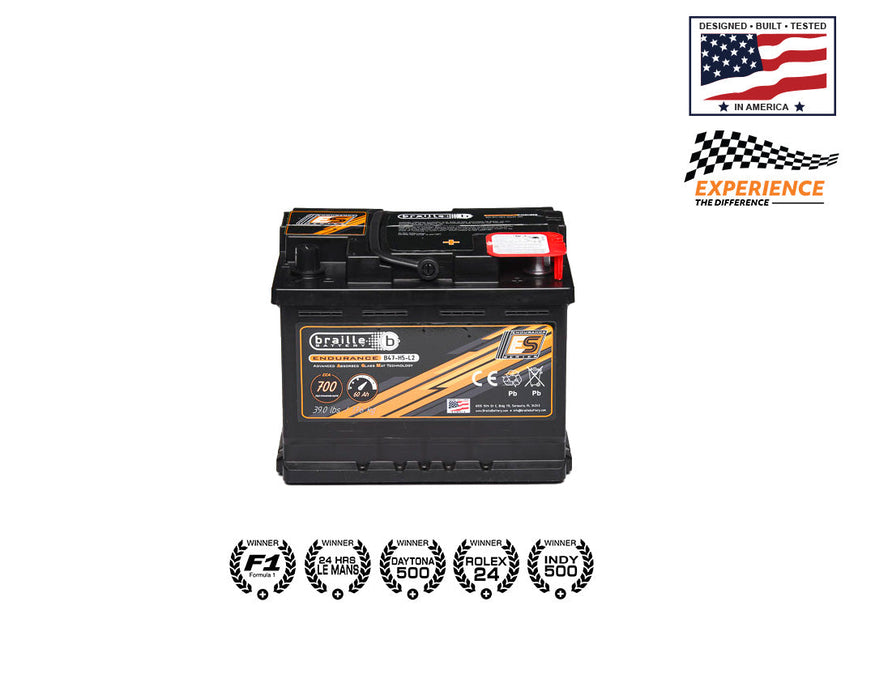 Braille Battery 47-H5-L2 Endurance AGM Battery 700 CCA - B47-H5-L2