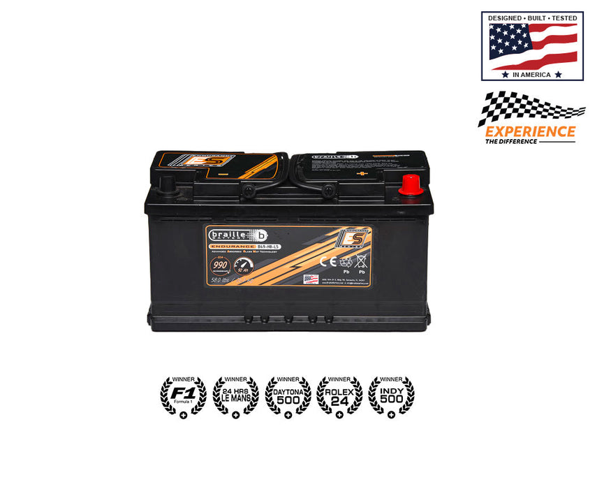 Braille Battery 49-H8-L5 Endurance AGM Battery 990 CCA - B49-H8-L5