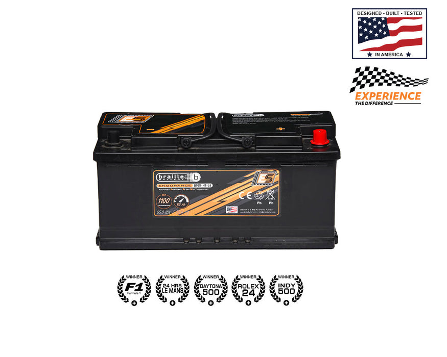 Braille Battery 95R-H7-L4 Endurance AGM Battery 1100 CCA - B95R-H9-L6