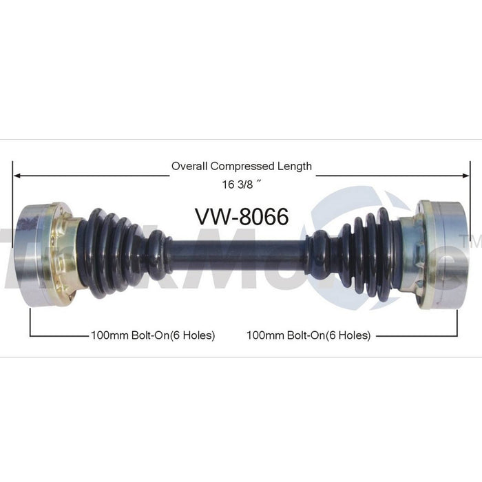 Axle Assembly – Rear – Aftermarket VW8066