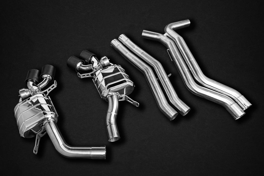 Capristo Valved Exhaust Kit (With Bevelled Carbon Fiber Tips) for Audi Audi RS6 C8 (2019+) - 02AU01903036