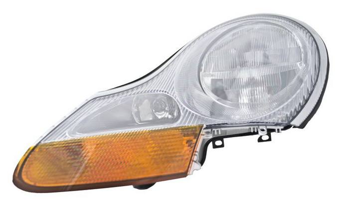 Porsche Headlight Assembly – Driver Side (Halogen) 98663113104 – Hella 010054011