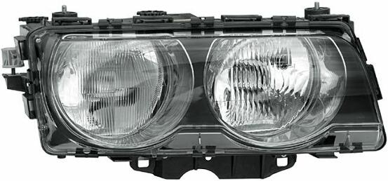 BMW Headlight Assembly – Passenger Side (Halogen) 63128376392 – Hella 010064021