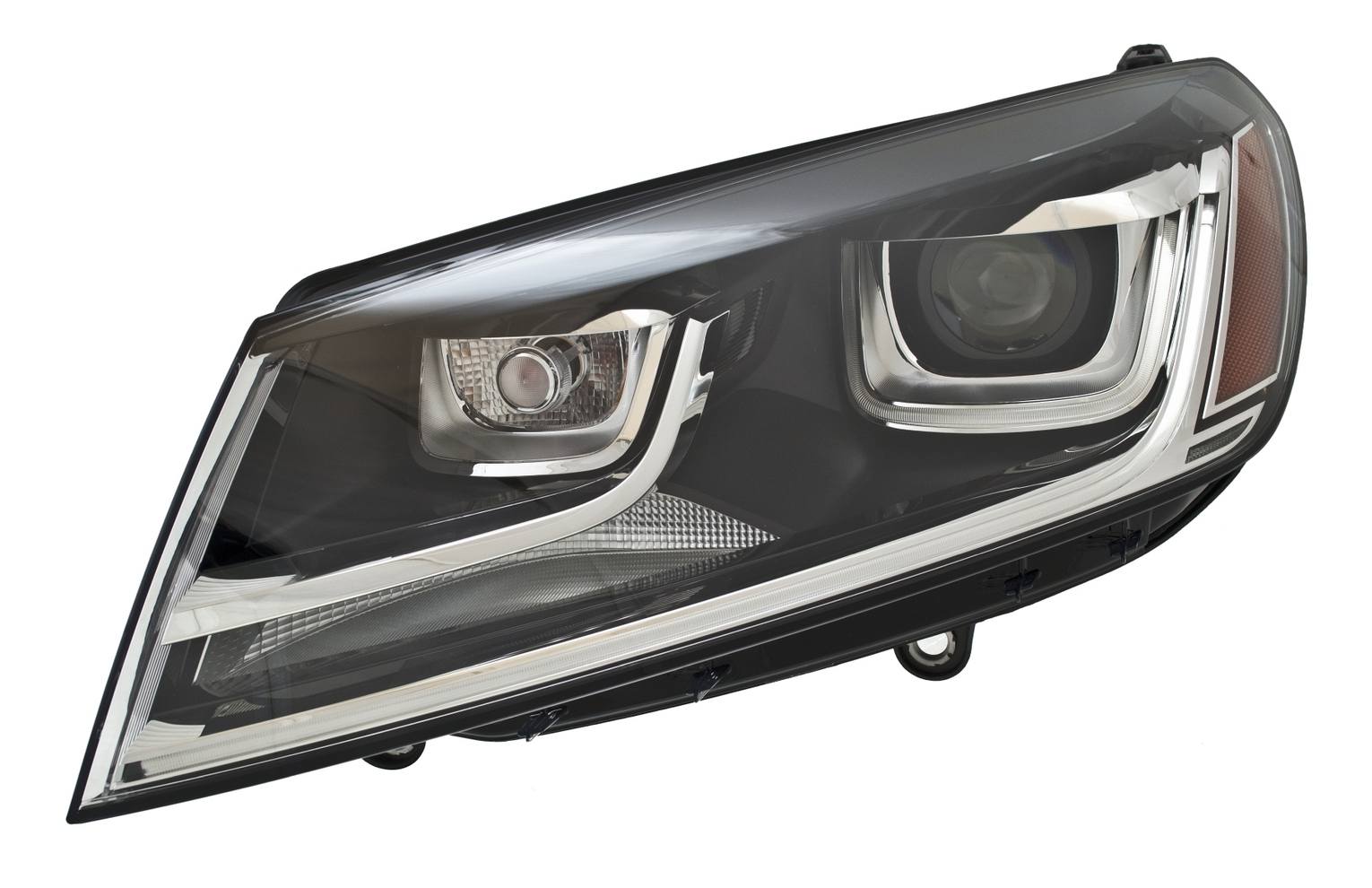 Volkswagen Headlight Assembly – Front Driver Side (Bi-Xenon/DE/LED-Headlight – for e.g. VW Touareg (7P5, 7P6) – SAE – left SAE) – Hella 7P0941753