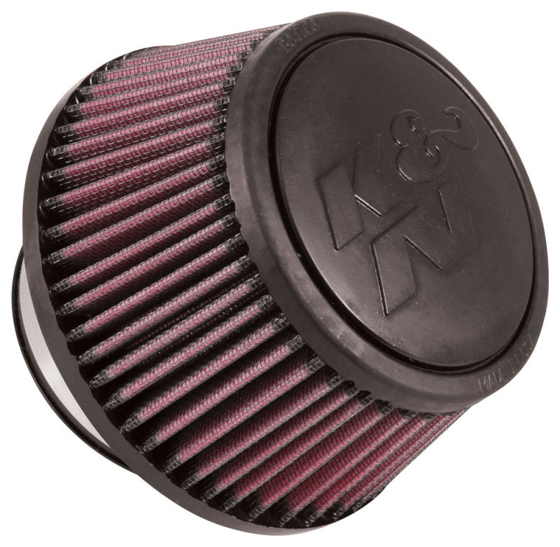 K&N Universal Round Clamp-On Air Filter 3in Flange ID x 6in Base OD x 4.625in Top OD x 3in Height