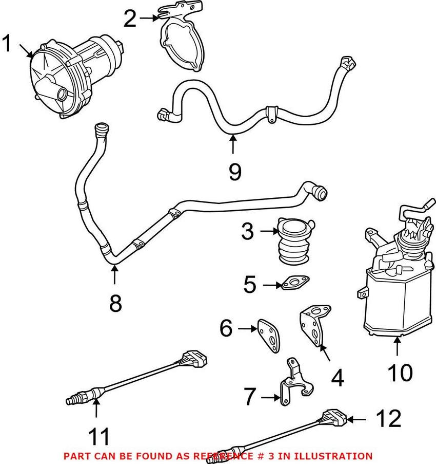 VW Secondary Air Pump Check Valve 022131101F