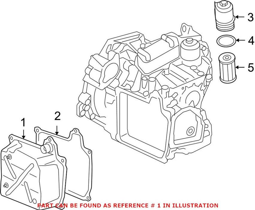 VW Auto Trans Oil Pan 02E325201D