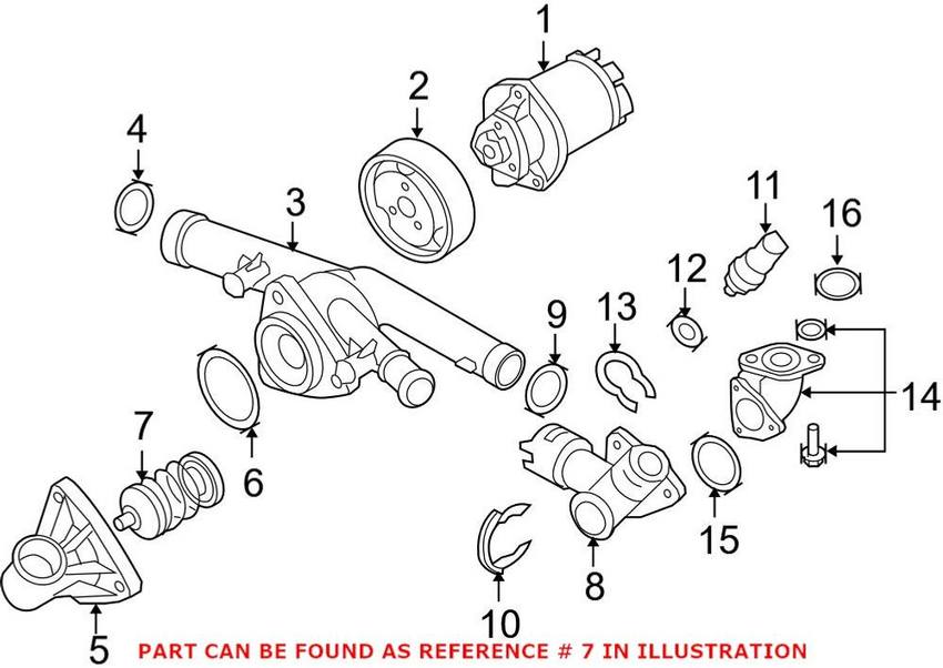 VW Engine Coolant Thermostat