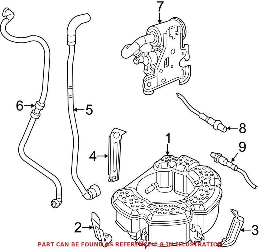 VW Oxygen Sensor – Front 04E906262EE