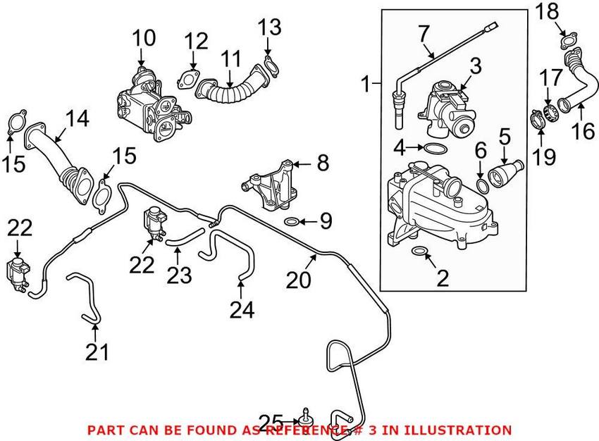 Audi VW EGR Valve 059131502G