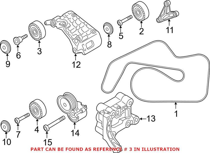 Accessory Drive Belt Idler Pulley – Passenger Side