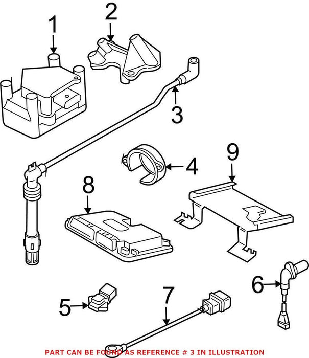 VW Spark Plug Wire 06A905430AL – Genuine VW/Audi