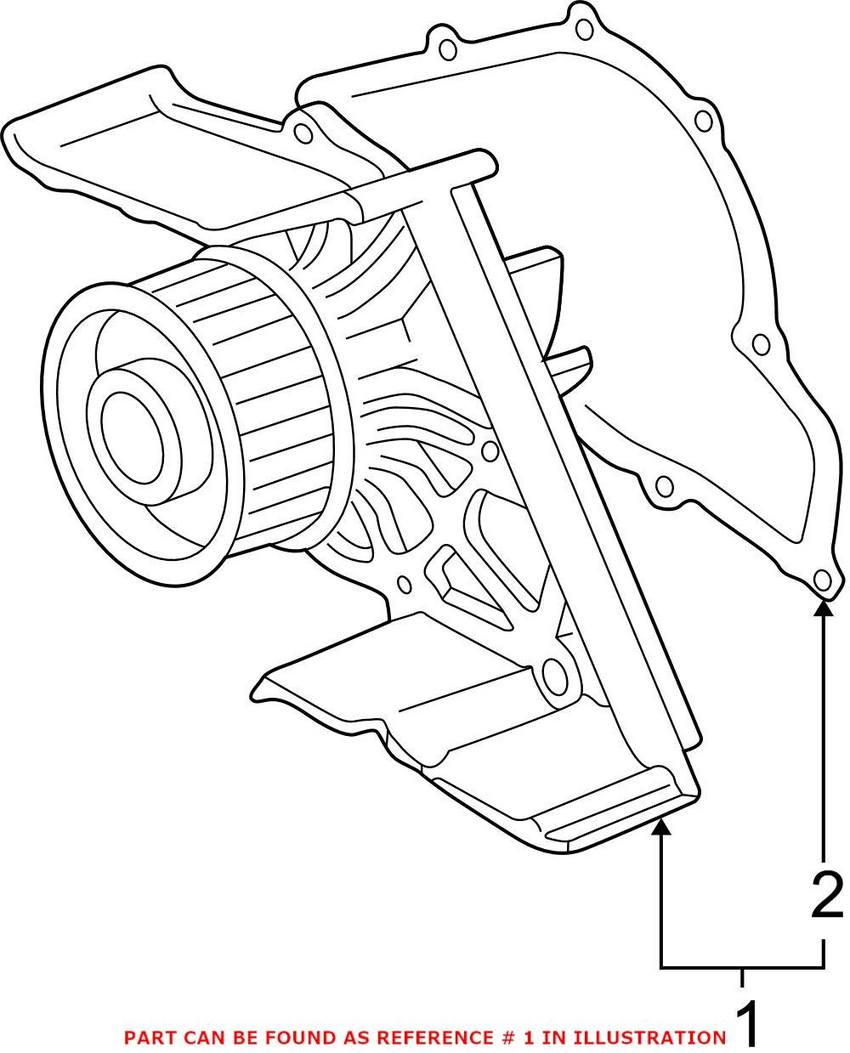 Audi Engine Water Pump (Rebuilt) 06C121004HX