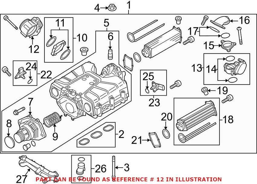 Audi VW Throttle Body 06E133062H