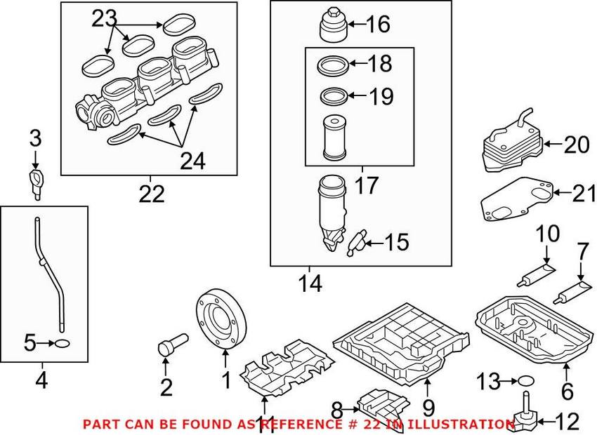 Audi VW Engine Intake Manifold – Passenger Side 06E133110AS