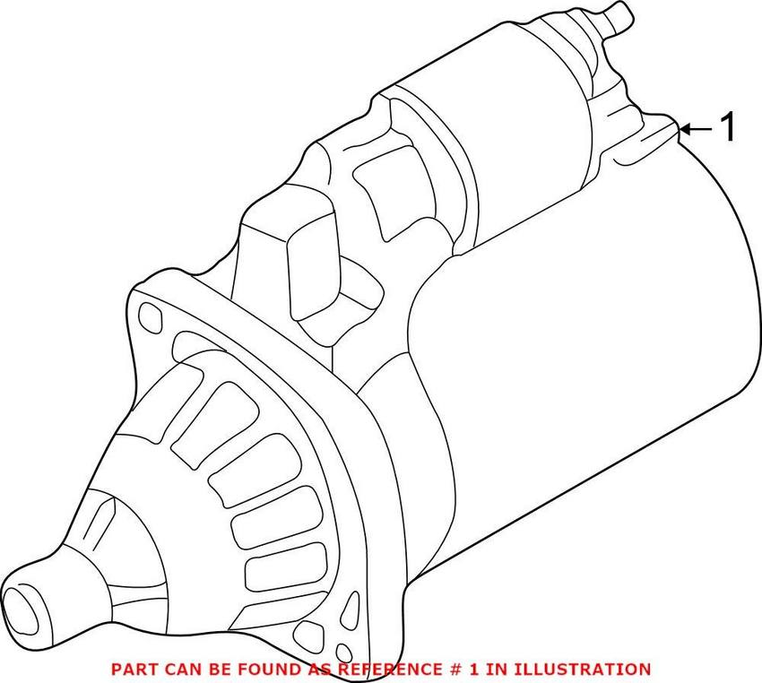 Audi Starter Motor 06E911023EX