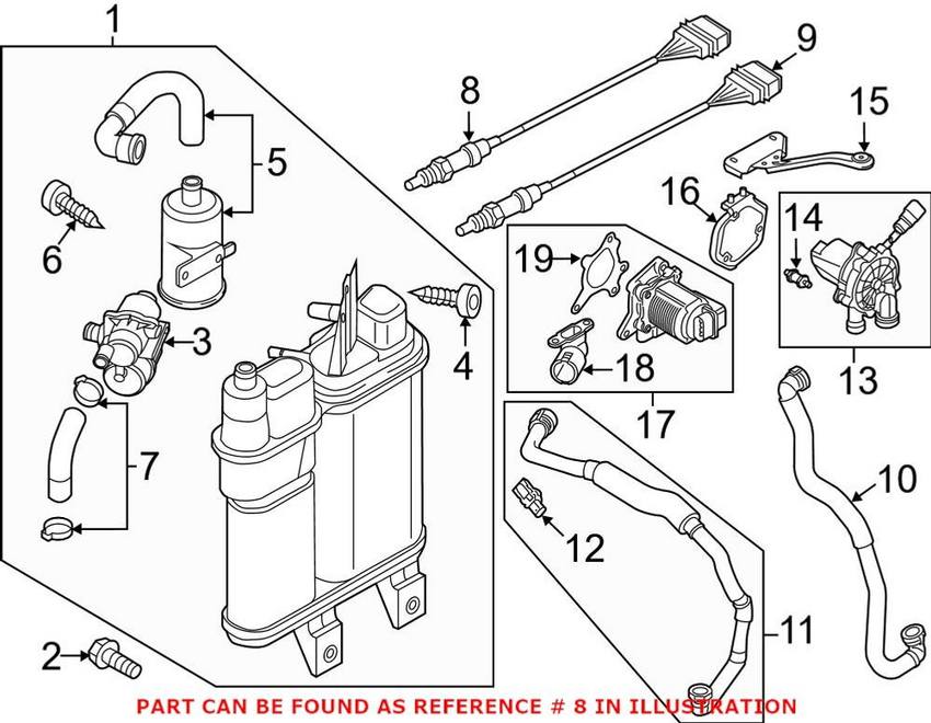 VW Oxygen Sensor – Front 06K906262G