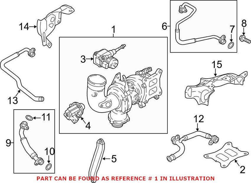 Audi Turbocharger 06L145722S