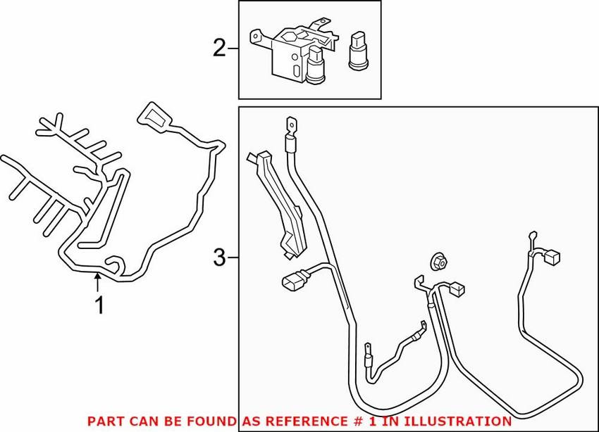 Audi Engine Wiring Harness 06L971595DJ – Genuine VW/Audi