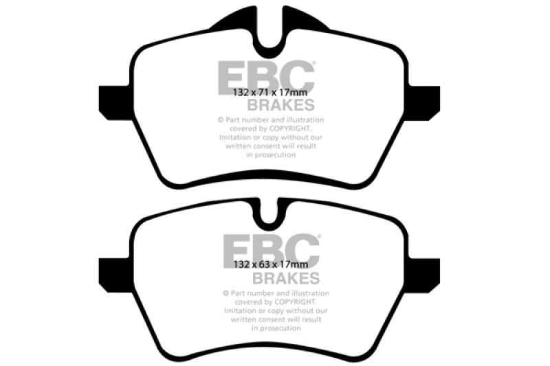 EBC 07-14 Mini Hardtop 1.6 Turbo Cooper S Ultimax2 Front Brake Pads