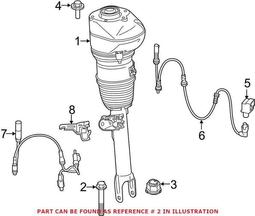 Shock Absorber Mounting Bolt