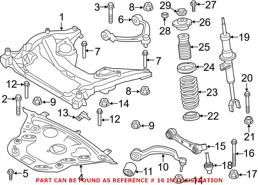 Suspension Control Arm Bolt