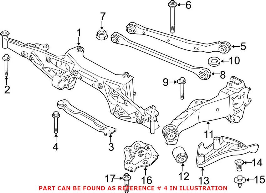 Suspension Crossmember Reinforcement Bolt