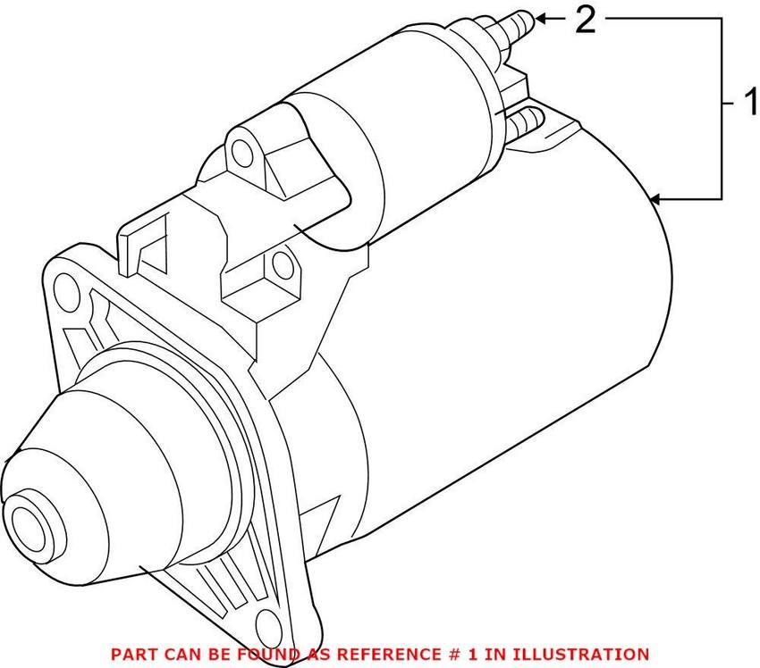 VW Starter Motor 077911023JX