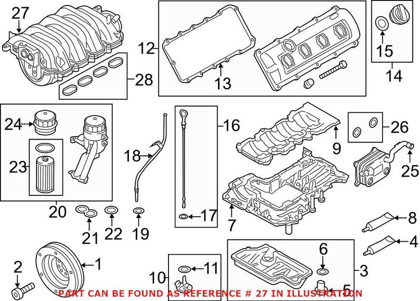 Audi Engine Intake Manifold 079133185CJ