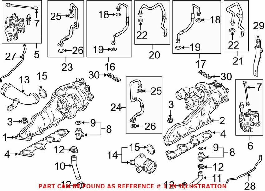 Audi Turbocharger – Passenger Side 079145722