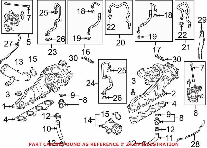 Audi Engine Coolant Hose – Driver Side 079145909H