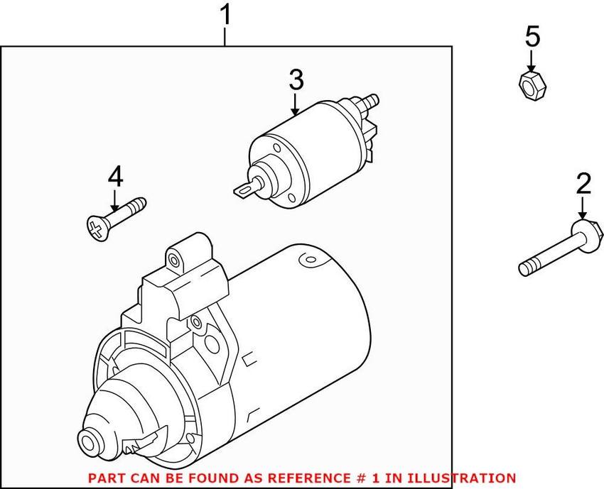 Audi Starter Motor 079911021G