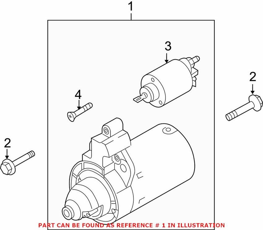 Audi Starter Motor 079911022X