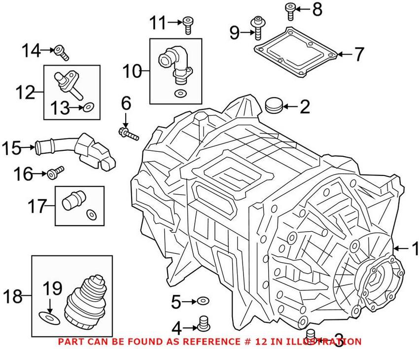 Audi Engine Coolant Temperature Sensor 079919525M – Genuine VW/Audi