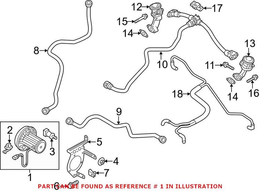 Audi Secondary Air Injection Pump 079959231K