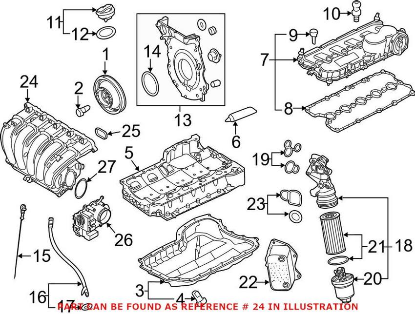 VW Intake Manifold 07K133201M