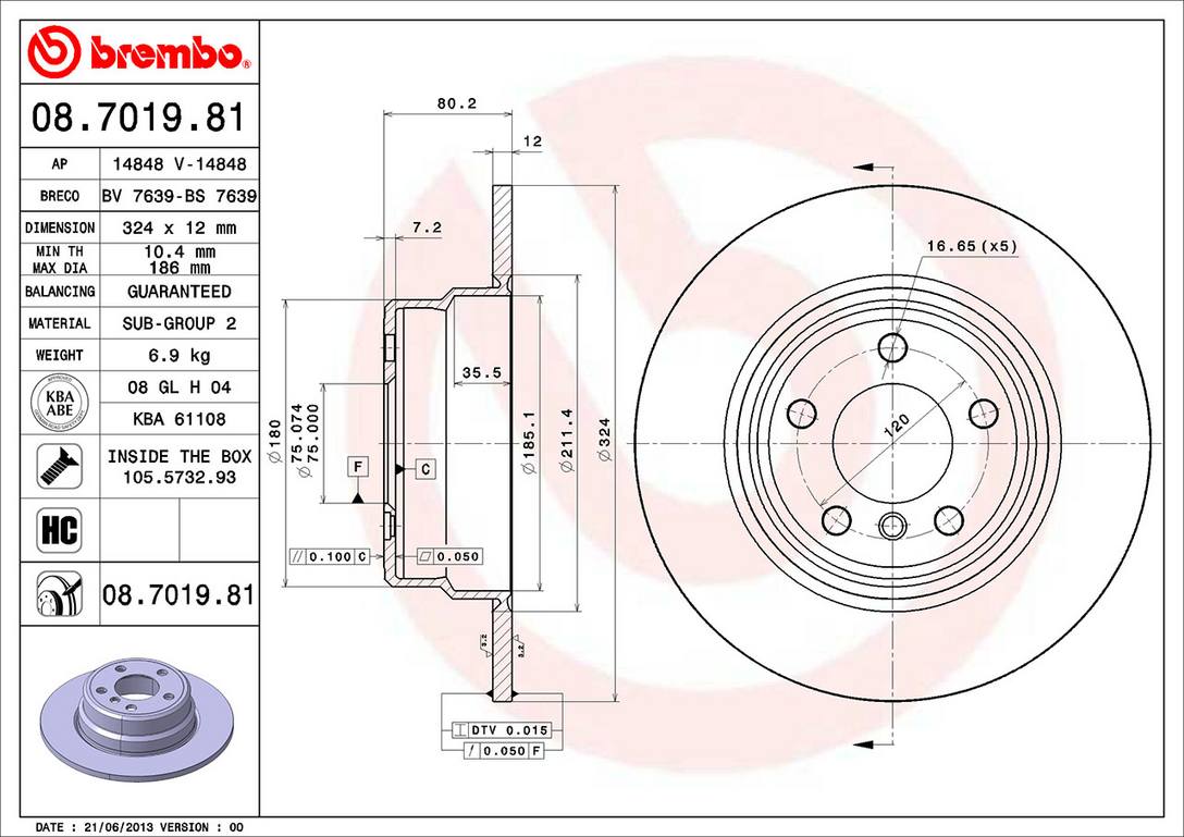 BMW Disc Brake Pad and Rotor Kit – Front and Rear (332mm/324mm) (Low-Met) 34116794304