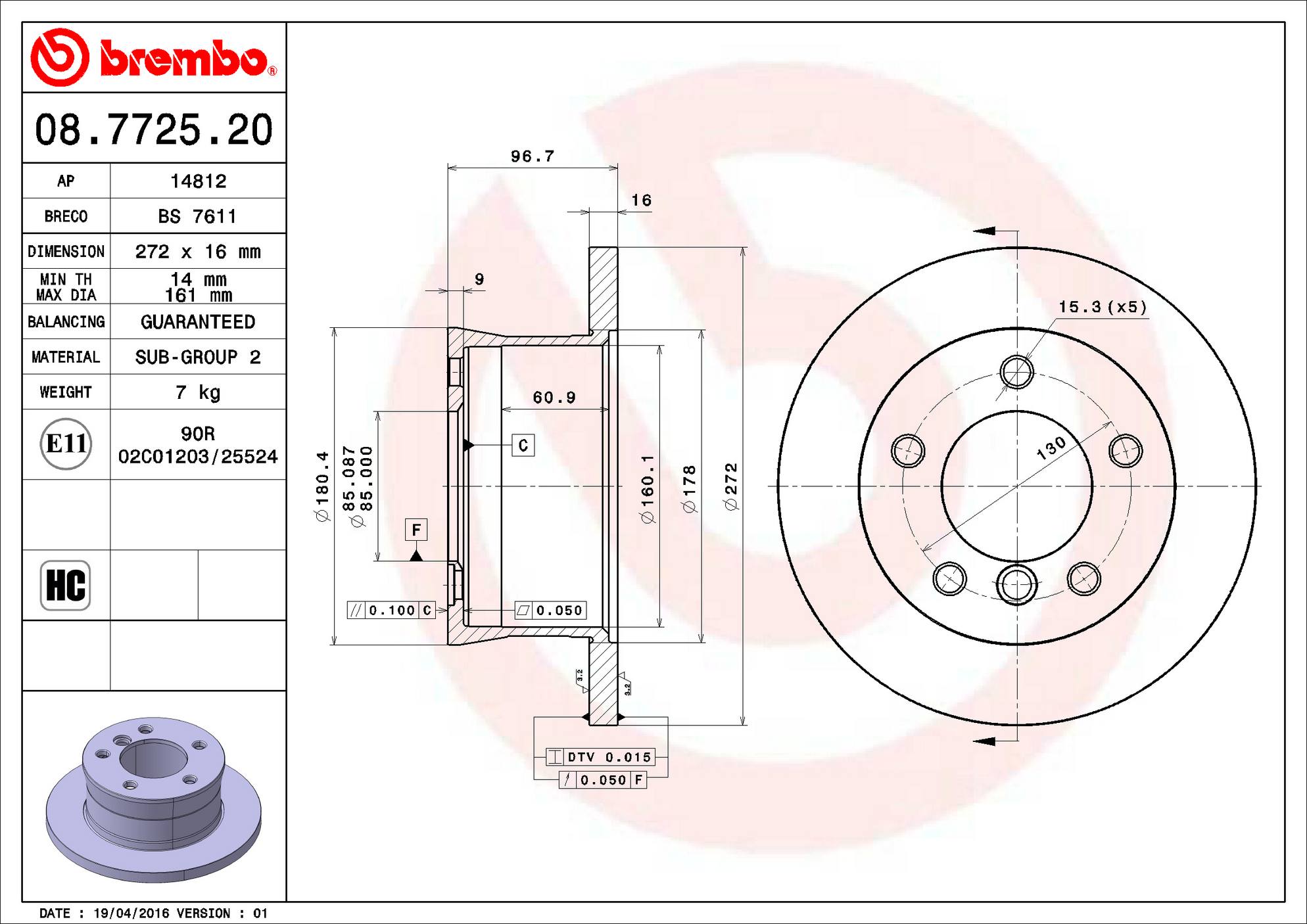 Mercedes-Benz Disc Brake Pad and Rotor Kit – Front and Rear (315mm/272mm) (Low-Met) 463 421 03 12