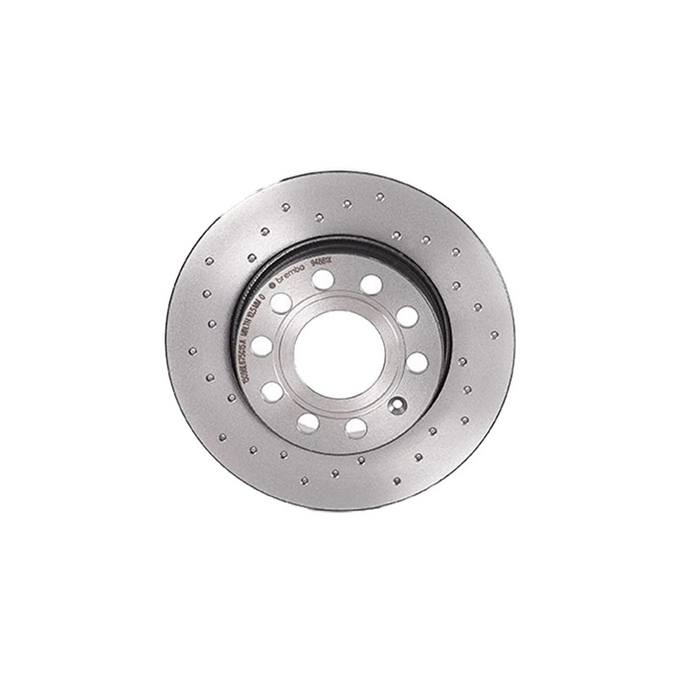 VW Brembo Disc Brake Rotor – Rear (260mm) (Cross-Drilled) 1K0615601AJ