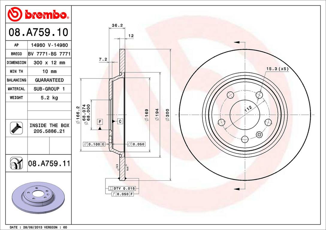 Audi Disc Brake Pad and Rotor Kit – Front and Rear (320mm/300mm) (Ceramic) 8R0615301F