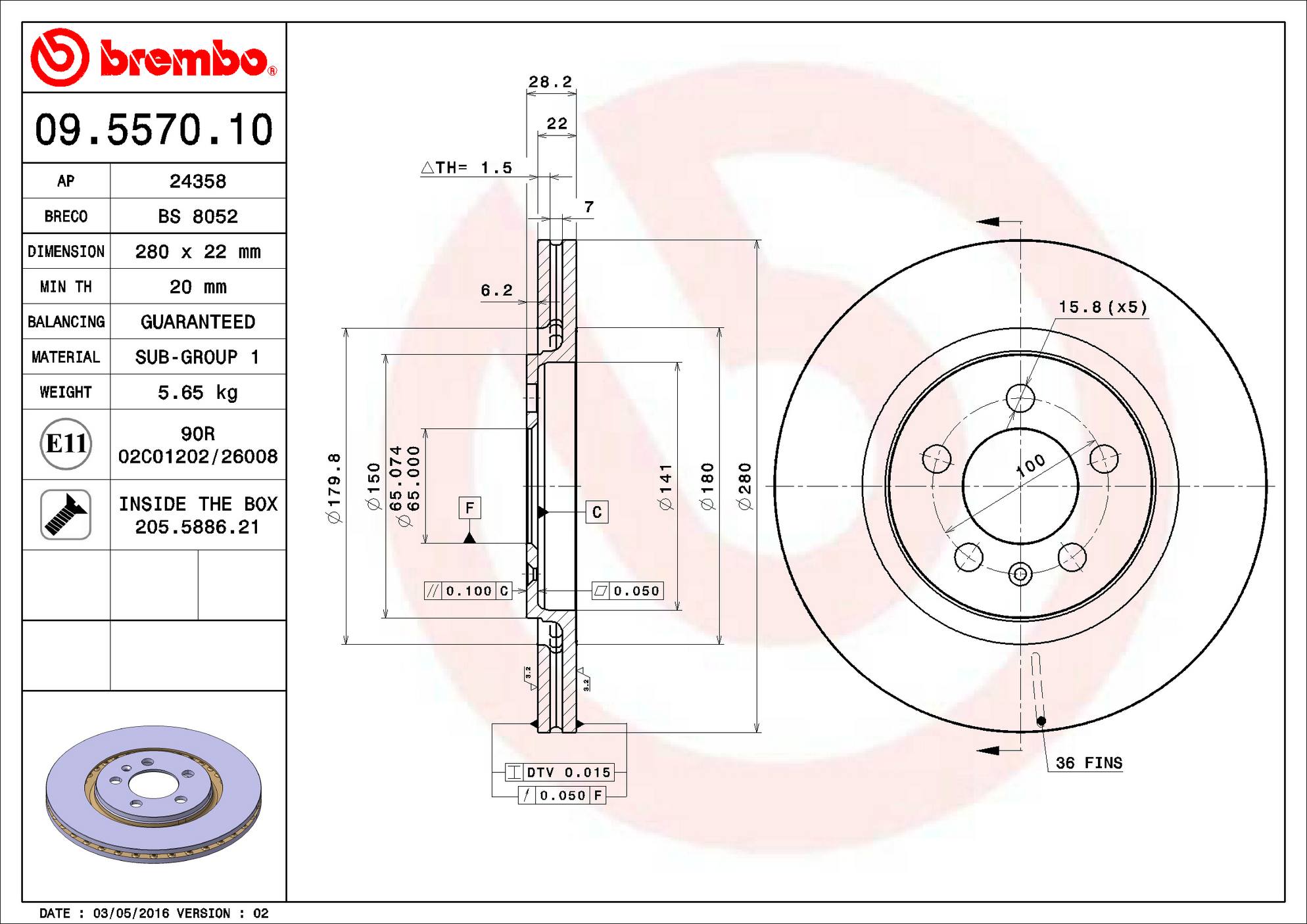 Volkswagen Disc Brake Pad and Rotor Kit – Front and Rear (280mm/226mm) (Low-Met) 1HO615301