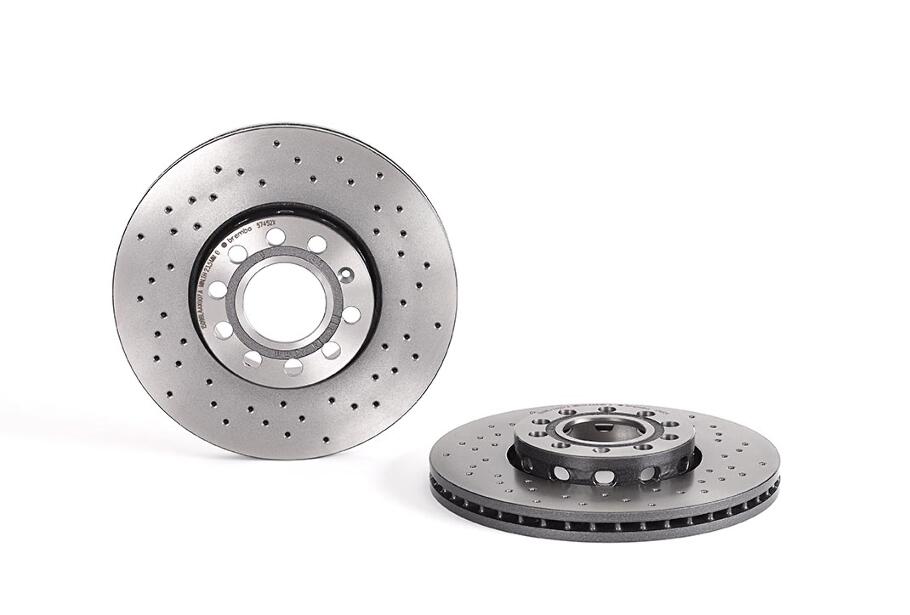 Audi VW Brakes Kit – Pads and Rotors Front (288mm) (Xtra) (Ceramic) 8D0698151C – Brembo 3057663KIT