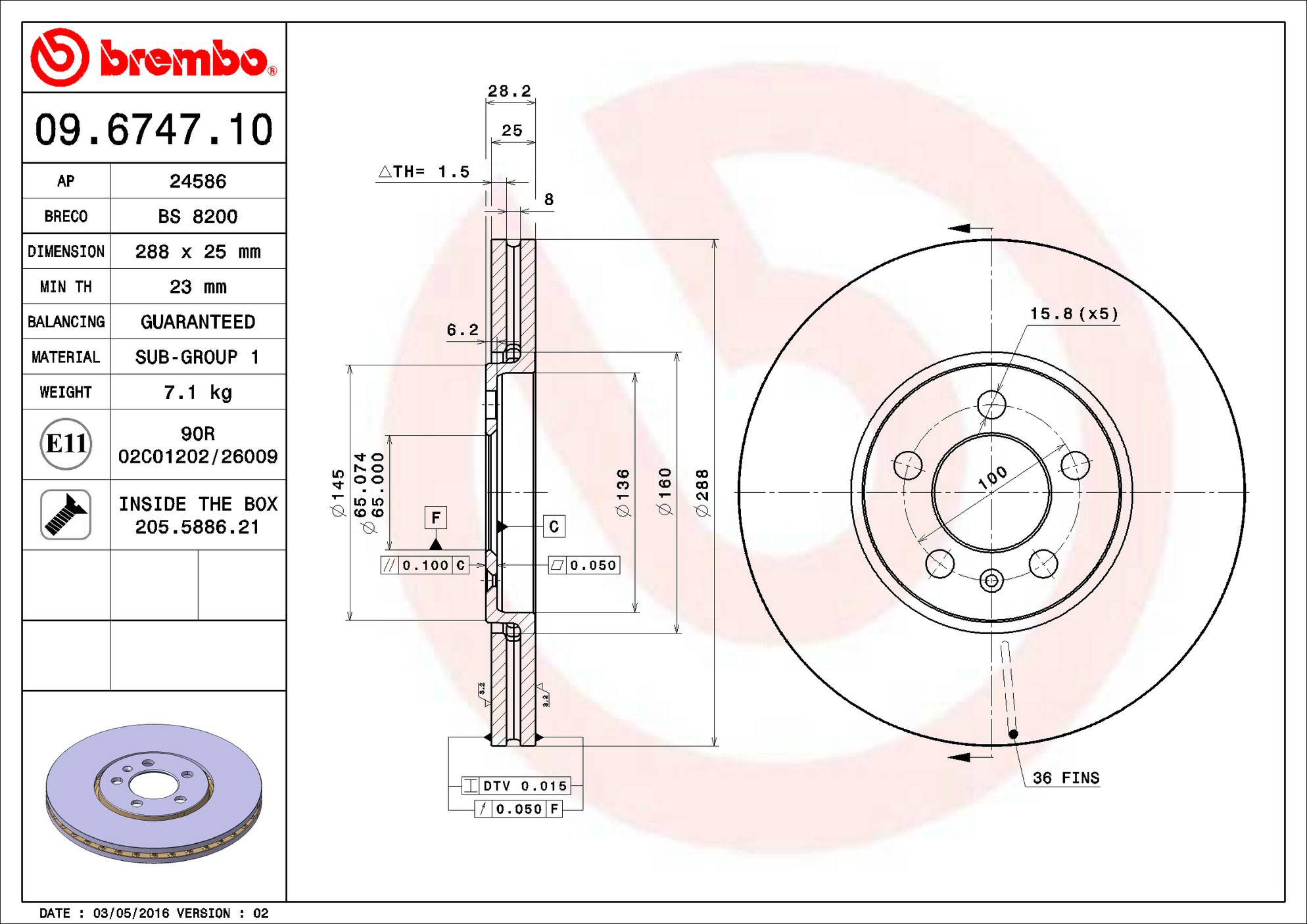 Volkswagen Disc Brake Pad and Rotor Kit – Front and Rear (288mm/226mm) (Low-Met) 3A0615301A