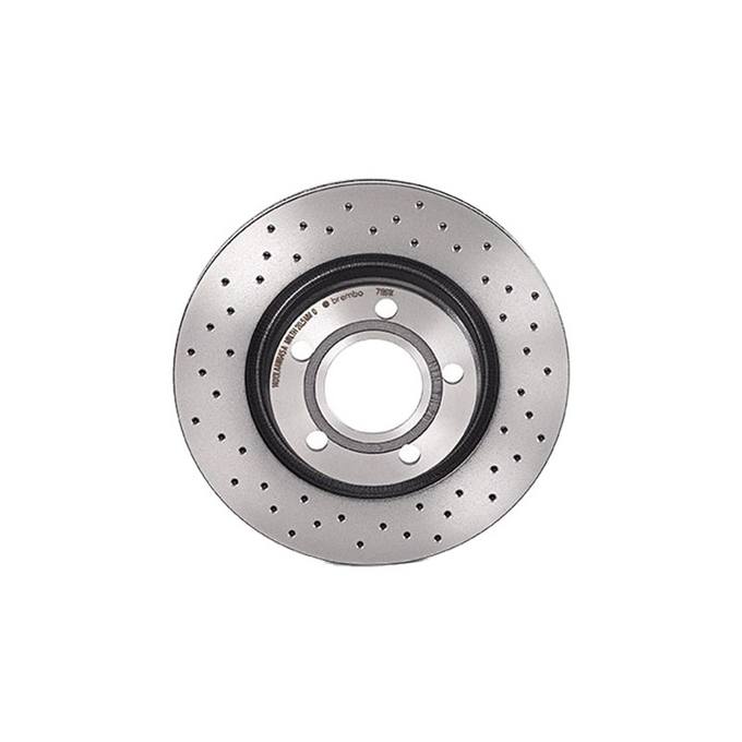 Audi Brembo Disc Brake Rotor – Rear (280mm) (Cross-Drilled) 8E0615301P