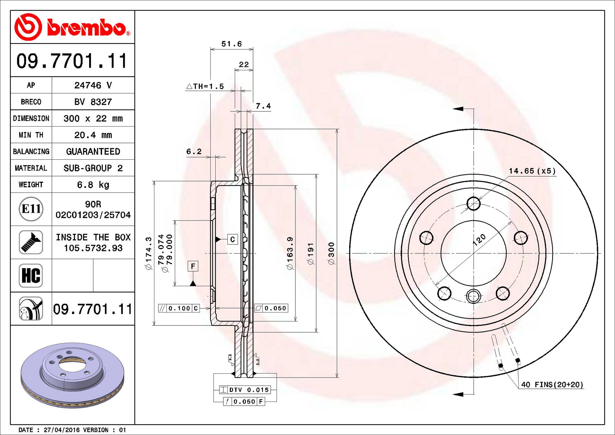 BMW Disc Brake Pad and Rotor Kit – Front and Rear (300mm/294mm) (Low-Met) 34116864058