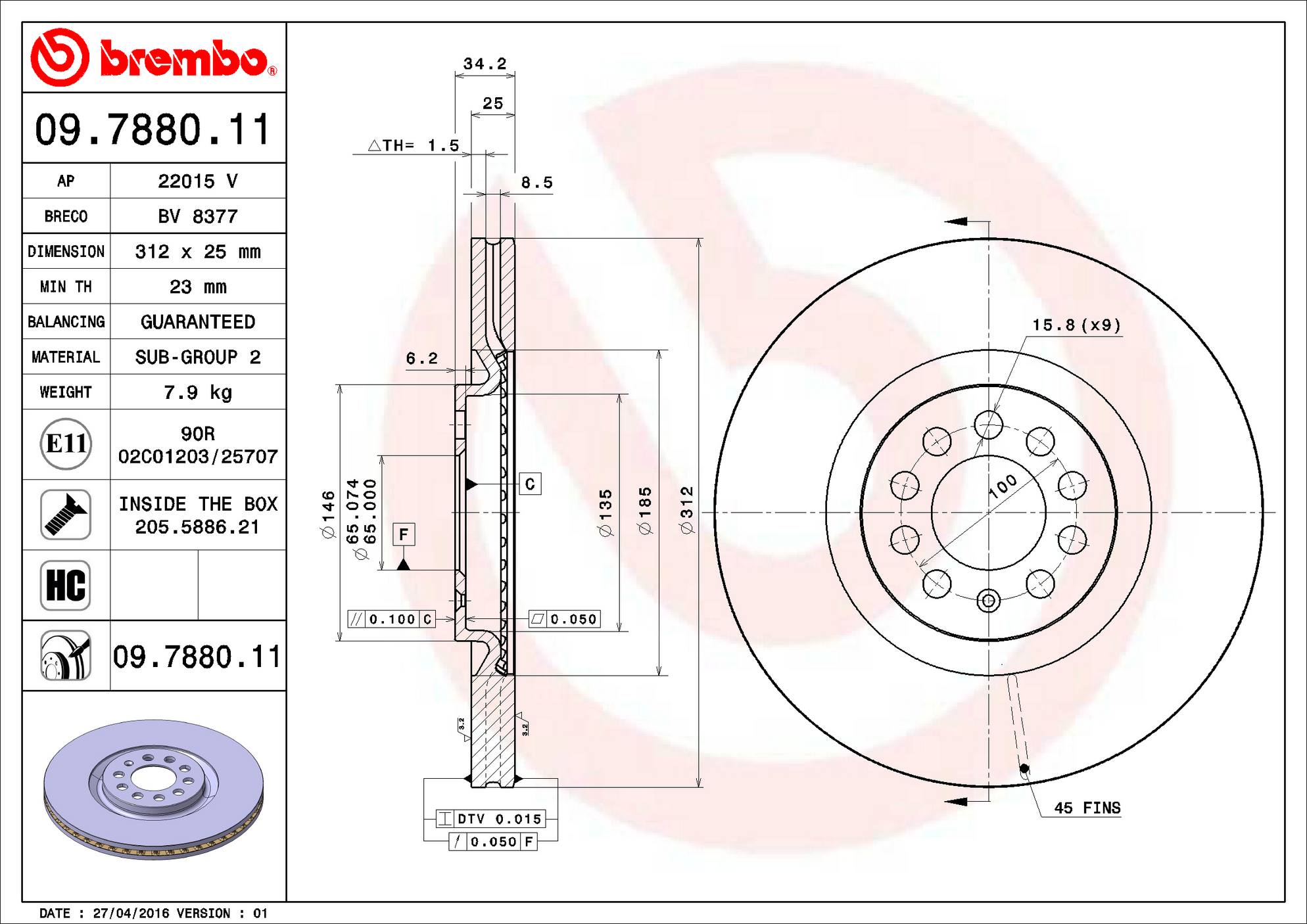 Audi Volkswagen Disc Brake Pad and Rotor Kit – Front and Rear (312mm/256mm) (Low-Met) 8N0615301A