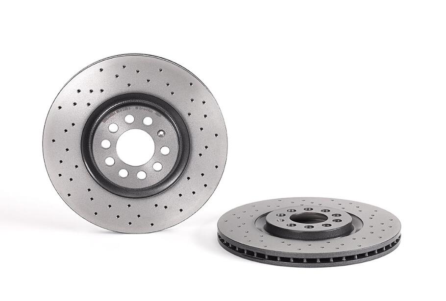 Brembo Brake Pads and Rotors Kit – Front and Rear (312mm/256mm) (Xtra) (Low-Met)