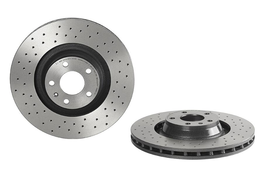 Brembo Brake Pads and Rotors Kit – Front and Rear (347mm/302mm) (Xtra) (Low-Met)